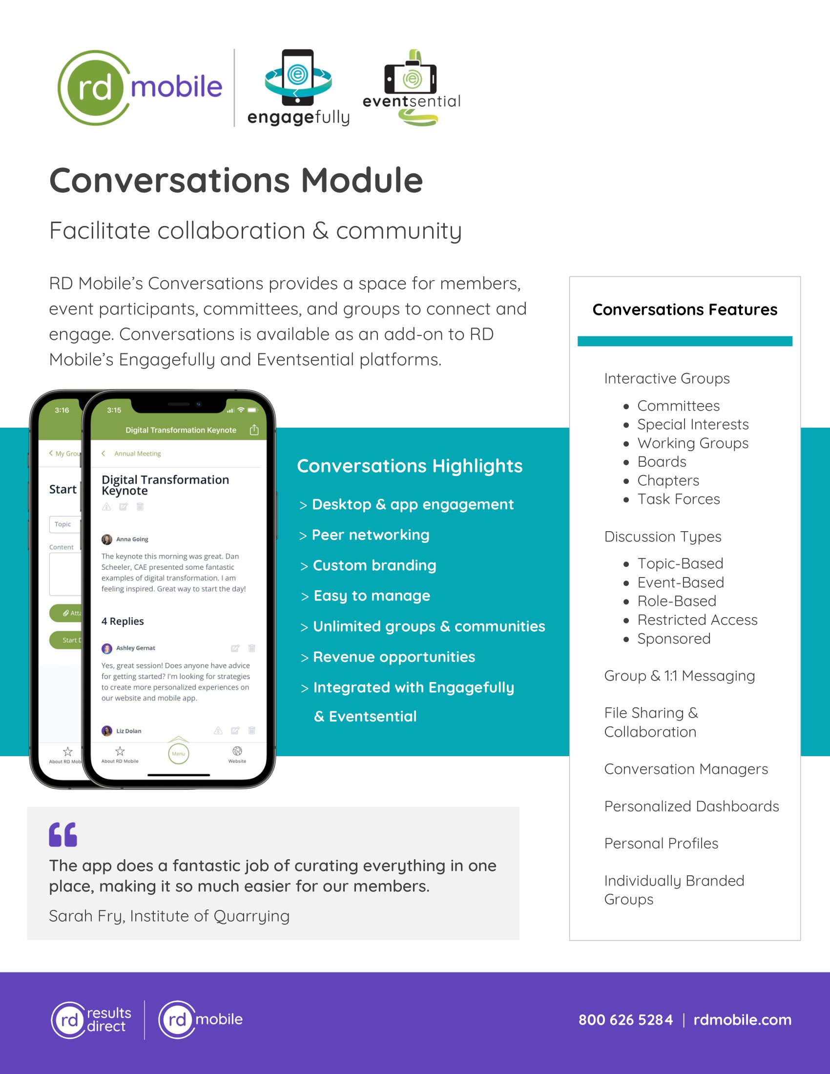 Preview of the Conversations fact sheet